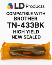  NEW LD Products TN-433BK Black Toner Cartridge Brother High Yield - 4500 Pages