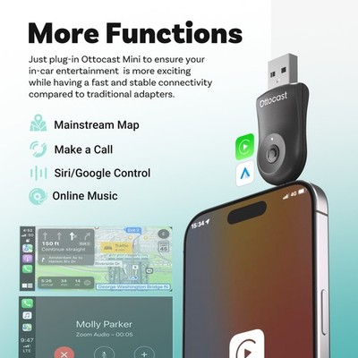 cuarko CarPlay Wireless Adapter für Apple, 2025 Wireless CarPlay cuarko CarPlay Wireless Adapter für Apple, 2025 Wireless CarPlay