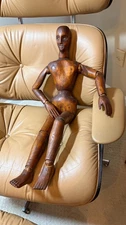 Antique 32.5"  Articulated Wood Artist Mannequin good condition