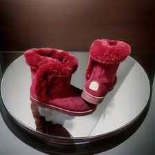 burgundy boots women 10w