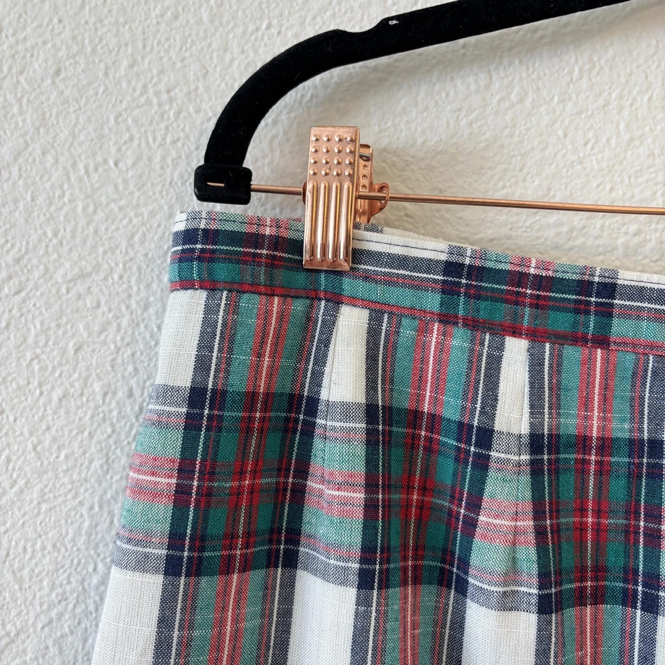 Falda Pendleton Country Sophisticates De Colección Para Mujer Talla 18W Plisada A Cuadros Preppy Foto 4 de 4