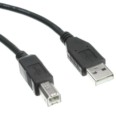 Lot100 10ft USB2.0 A~B AB Printer/Device/Scanner Cable/Cord/Wire PC/MAC {BLACK