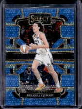 2024 Panini Select WNBA Breanna Stewart Light Blue Disco Prizm Concourse #/125