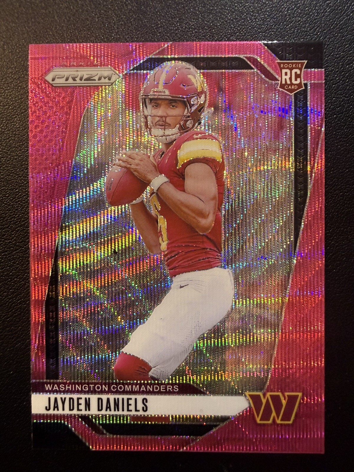 2024 Panini Prizm Jayden Daniels Pink Wave #347 RC + (1) Base RC 🔥Commanders