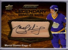 2023-24 UD Engrained Marcel Dionne Legendary Signature Shots Card # LSS-MD
