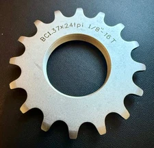 Origin8 Track Cog 16t x 1/8" Silver CNC Chromoly Coated Corrosion Resistant