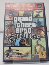 GTA San Andreas PS2 Greatest Hits Tested and Working No Manual No Map