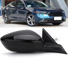 Right Gloss Black Side Door Mirror Assembly For Honda Accord LX 2018-2022 Power