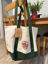Trader Joe  s Canvas Tote Bag - Large Green Limited Edition - NEW with TAGS
