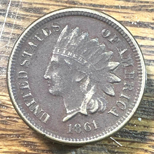1861 Indian Cent XF Details @ Half of Greysheet CHRC