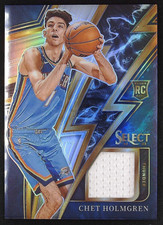 Chet Holmgren 2022-23 Panini Select Patch Silver Sparks Thunder #S-CH
