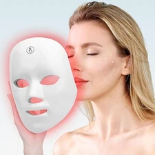7-in-1 LED Light Therapy Mask 850NM Infrared & Red Light Mask New & Sealed!