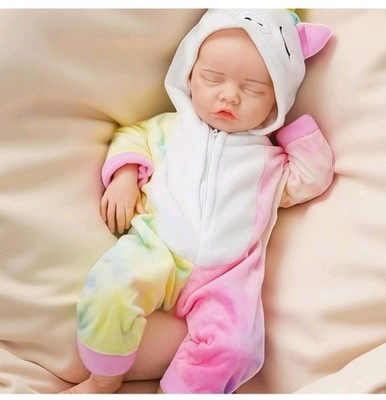 18 Inch Realistic Reborn Silicone Baby Doll Silicone-Made and Lifelike