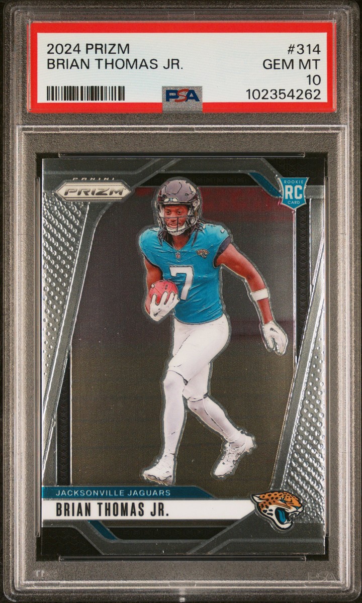2024 PANINI PRIZM #314 BRIAN THOMAS JR. ROOKIE RC PSA 10 | eBay