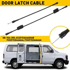 Right Side Hinged Door Latch Release Cable For 1992-14 Ford E150 E250 E350 Van H