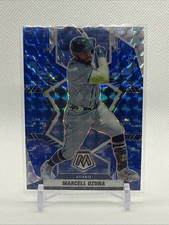 2022 Panini Mosaic - Marcell Ozuna #20 Blue Camo Mosaic Prizm