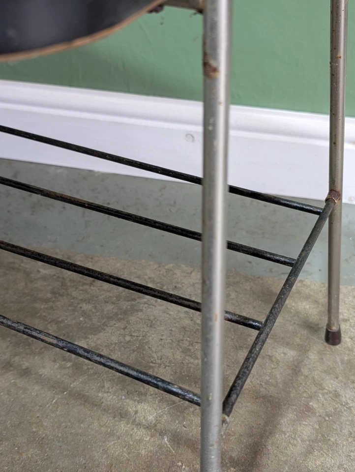 Vintage Formica Side Coffee Table Atomic Sputnik Danish White Mid-Century  - Image 4 of 4