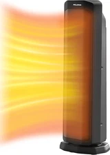 1500W Tower Space Heater for Indoor Use in with Oscillation, Remote Control, Pro