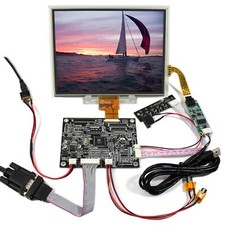 VGA 2AV Reversing LCD Controlle Board 8" HJ080IA-01E1024x768 IPS Touch LCD Panel