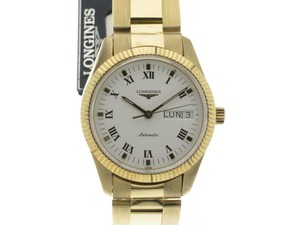 longines day date automatic watch