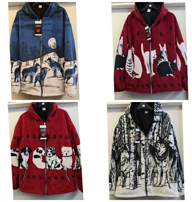 old lady wolf fleece