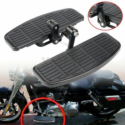 1 Pair Adjustable Floorboard Footboards Footrest Motorcycle For