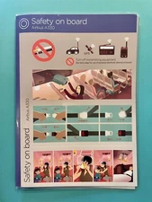 2018 VIRGIN ATLANTIC AIRLINES SAFETY CARD--AIRBUS 330