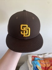 2020 San Diego Padres SD Era 9fifty MLB Snapback Hat Cap Flat Brim Brown 950