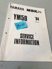 Yamaha YM50 Breeze MBK Fizz 1994 Ym 50 Service Important Tecnical Data Motorbike