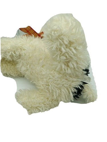 "Chosun Cachorro Perro Peluche Relleno Ovejas Acostadas Perro Blanco Mancha Negro Trapeador 15" - Imagen 6 de 6