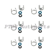 06E998907 OEM 6PCS Fuel Injector Seal Kit For VW Touareg Audi A4 A5 A7 Q5 Q7 3.0