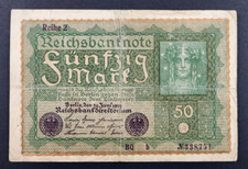 GERMANY BANKNOTE 50 Mark Reichsbankmark Reihe 2 24.Jun.1919 P-66  Circ