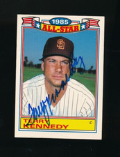 1986 Topps Rack Pack Glossy All-Stars Terry Kennedy #20 signed auto autograph