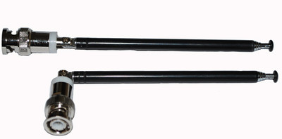 Pair Telescopic Antenna BNC Connector for Radio Scanner/VHF/UHF/Sound Systems 
