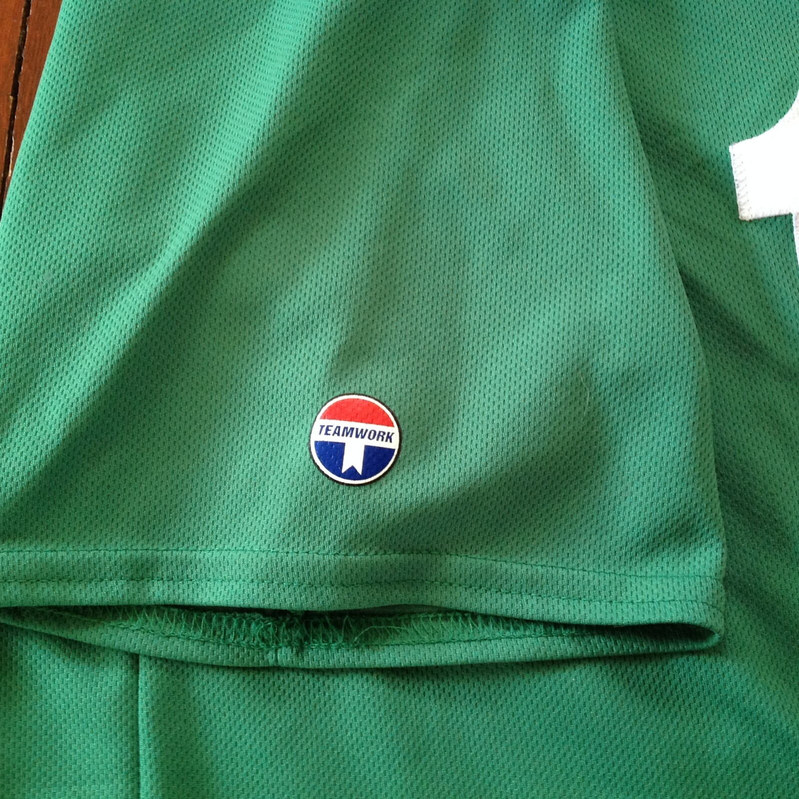 Softball Pre Worn Jersey #16 McCarthys Green W/White by Teamwork Score Homerun