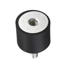 25mm x 20mm M6 Thread Male Female Rubber Mounts, Vibration Isolators