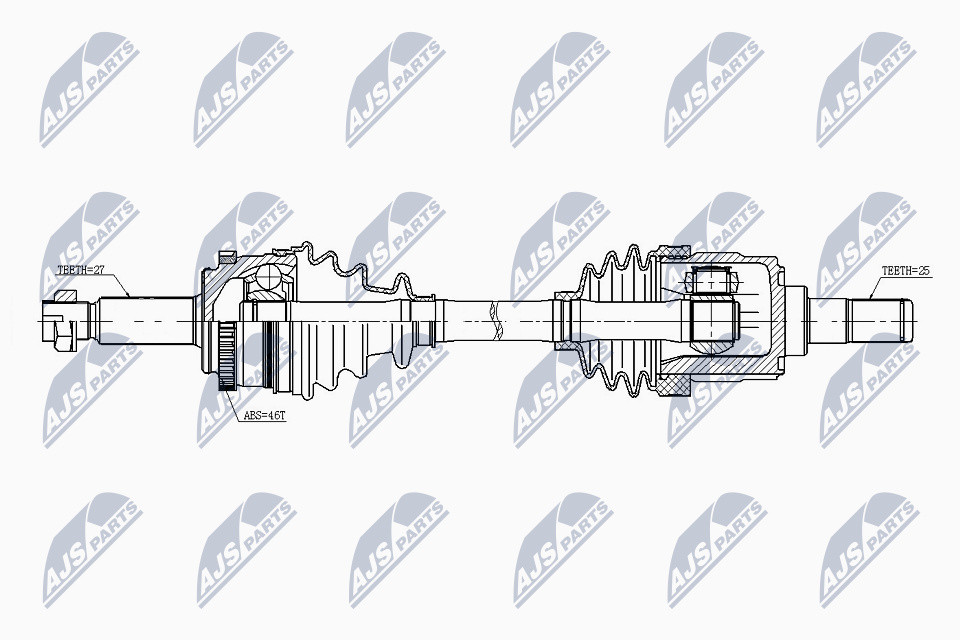 NPW-KA-343 NTY Drive Shaft for HYUNDAI,KIA
