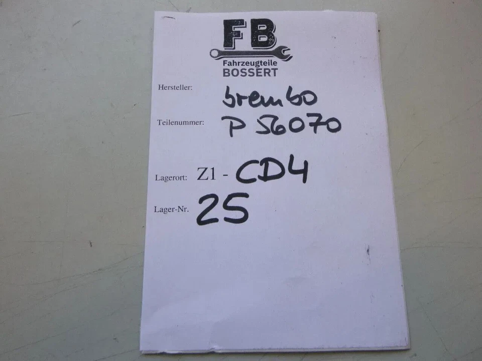 Pastillas freno delantero Nissan Tida '04-'07 Brembo VA eje delantero P56070 brake pads Foto 2 de 4