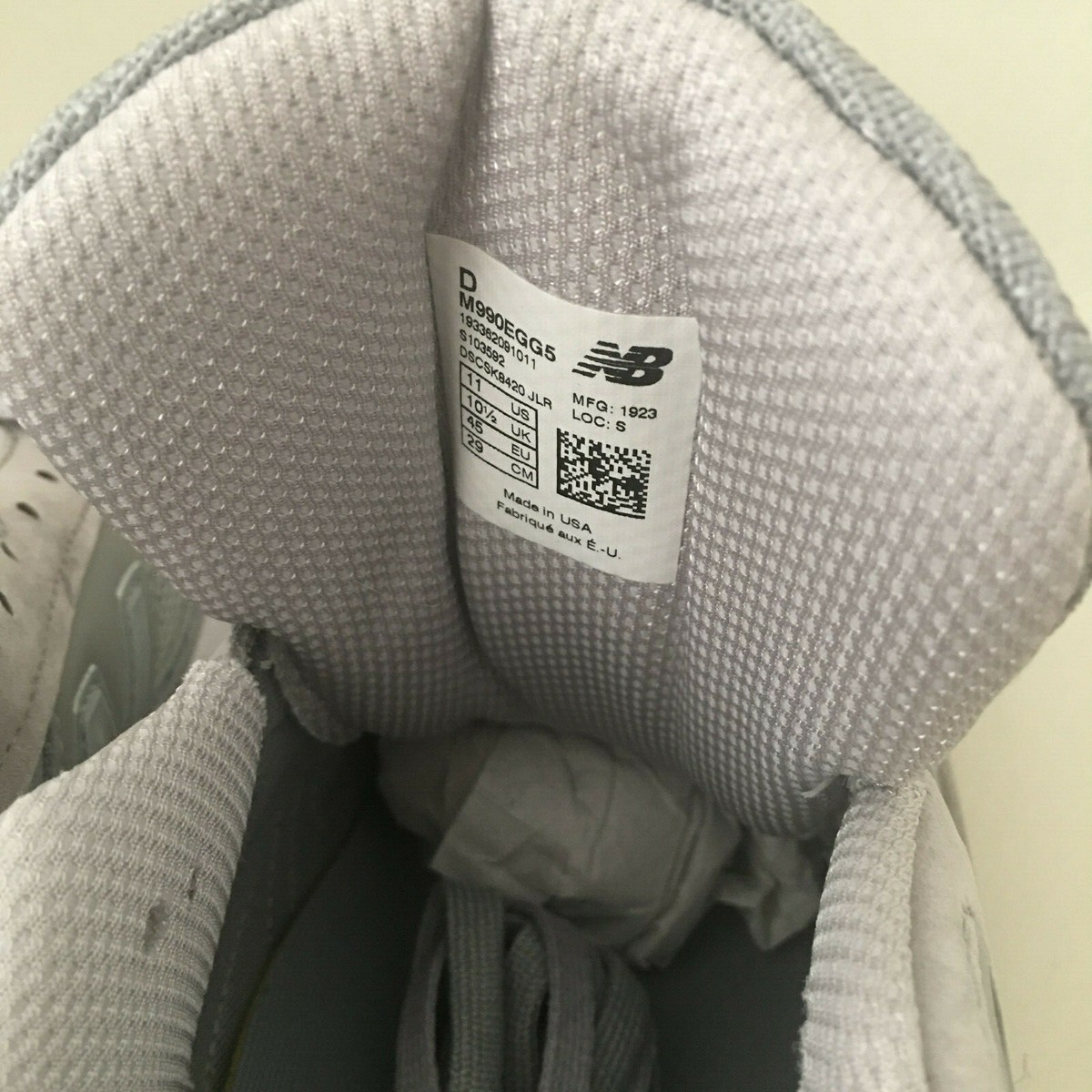 NEW BALANCE X ENGINEERED GARMENTS 990 V5 Grey Size 11 Made NEW BALANCE X ENGINEERED GARMENTS 990 V5 Grey Size 11 Made