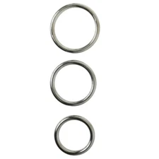 Sportsheets Metal O-Ring 3 Pack - Replacement Strap-on Rings