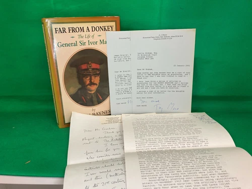 Far From a Donkey: The Life of General Sir Ivor Maxse John Baynes 1st Ed +Letter