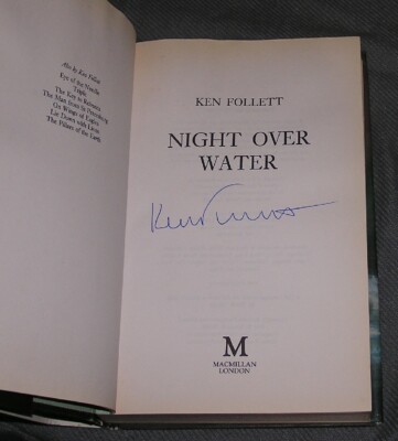 Ken Follett - Night Over Water - HB SIGNED 1st/1st