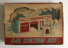 Vintage Plasticville Gas Station Kit Original Box Only
