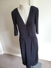 Dolce & Gabbana Black Dress Size 44 fits S NWT US$1399 Viscose low cut V neck
