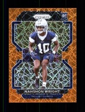 2021 PRIZM #438 NAHSHON WRIGHT LAZER PRIZM ROOKIE RC - DALLAS COWBOYS