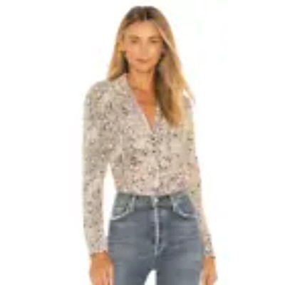 AMOUR VERT AMY SERPENTINE NEW SILK BLOUSE SIZE 2X
