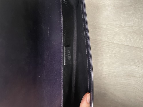 Gucci Purple Patent Leather Guccissima Embossed Broadway Clutch - Picture 10 of 15