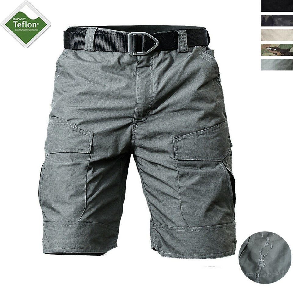 Pantalones Cortos Tácticos Impermeables Para Hombre Militar Trabajo Carga Pantalones Cortos Urbanos Senderismo Pesca