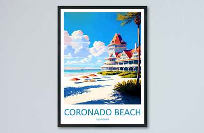 Coronado Strand Reise Druck Wandbild Coronado Strand Wandbehang Wohndeko Coro