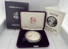 1987-S $1 Proof American Silver Eagle 1 oz .999 Fine in US Mint Box & COA